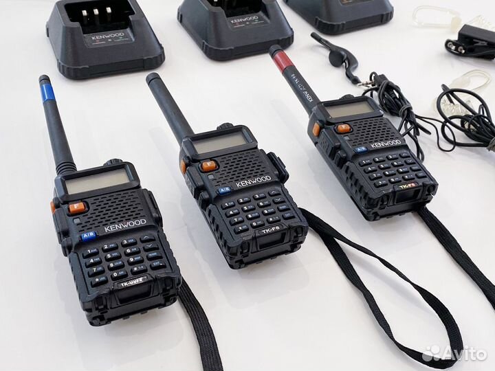 Комплект раций Kenwood (TK-F8, TK-UVF8) 3 шт