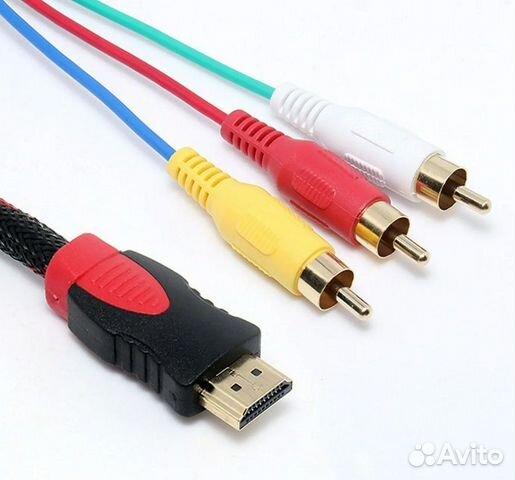 Кабель hdmi (M) ) 3RCA (M) 1.4 m