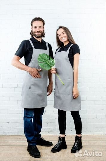 Белый поварской фартук оптом