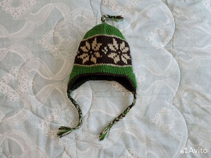 Шапка шерсть Непал на мальчика новая