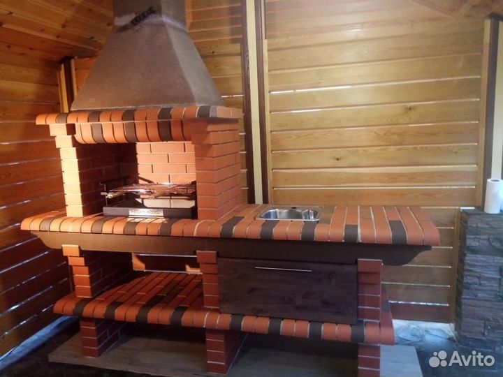 Печь барбекю / Мангал из кирпича