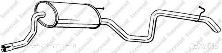 Глушитель задний Bosal 280277