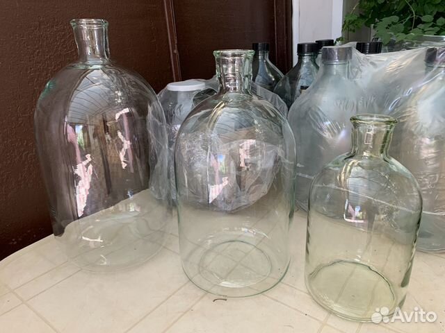 Бутыли безшовные Всех литражей ручная работа