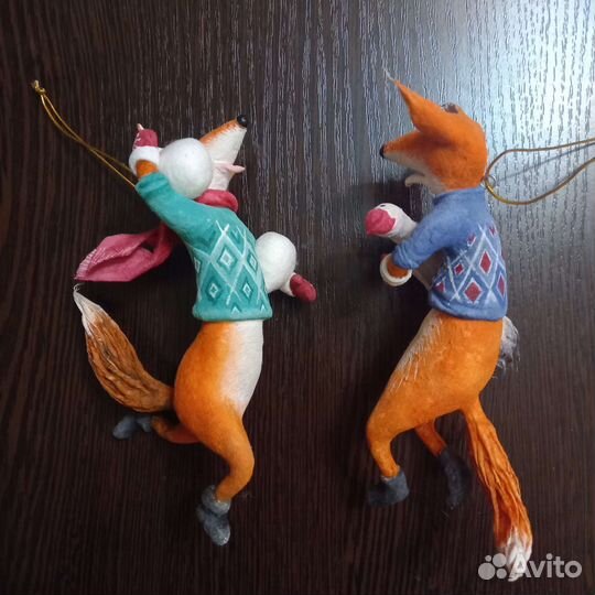 Ёлочные игрушка из ваты