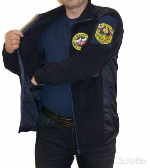 Мужская флисовая куртка мчс