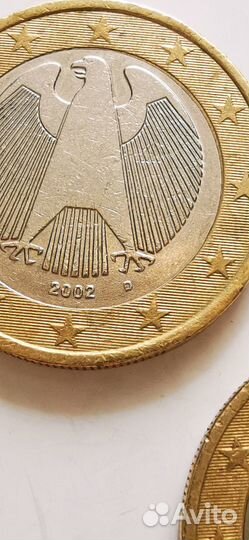 Набор монет 1 евро Германия 2002 год