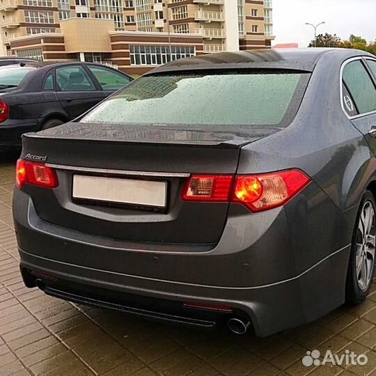 Юбка заднего бампера Mugen Хонда Аккорд 8