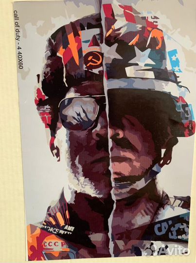 Картина по номерам на холсте Call of Duty - 40X60