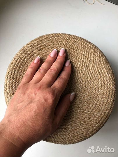 Корзина из джута для хранения фруктов и хлеба