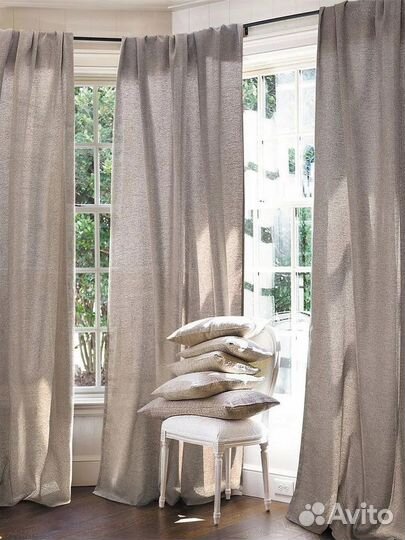 Шторы для комнаты Волшебная Ночь Рогожка 165х270