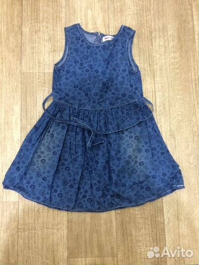 Джинсовое платье для девочки 110