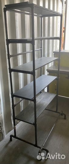 Стеллаж из сантех Труб лофт 195х100х40см