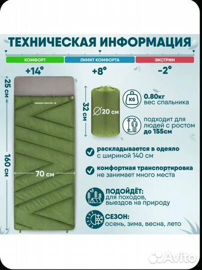 Спальный мешок, новый