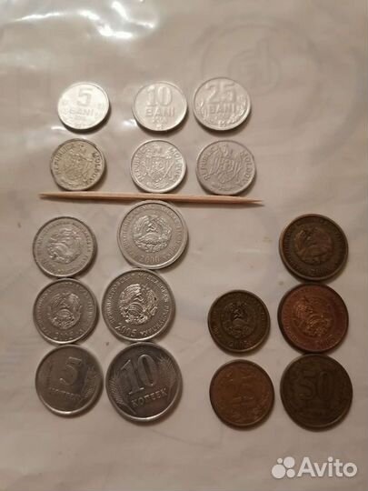 Монеты Молдовы, Украины и Приднестровья