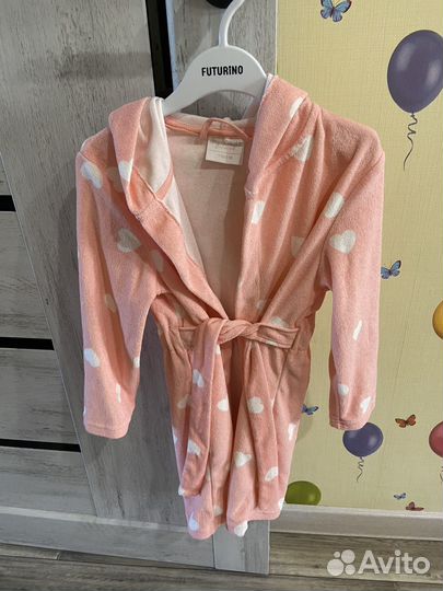 Халат махровый для девочки