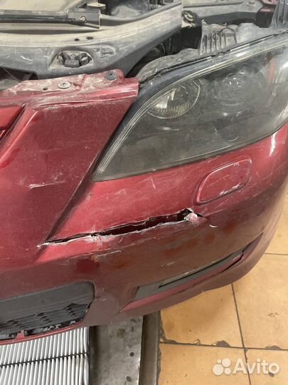 Бампер передний mazda 3 bk sport