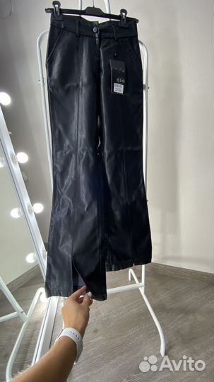 Брюки кожаные