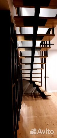 Лестница на металлокаркасе идеальная