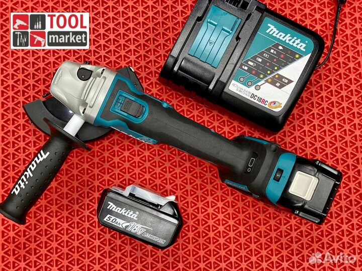 Аккумуляторная ушм 125мм Makita DGA511RTJ