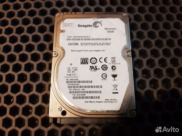 Жёсткий диск 750GB 2.5 для ноутбука SATA