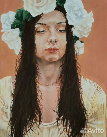 Портрет по фото на заказ, Академический рисунок