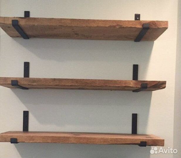 Полки из натурального дерева