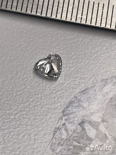 Золотая подвеска с натуральным брил. 0,50 ct. GIA