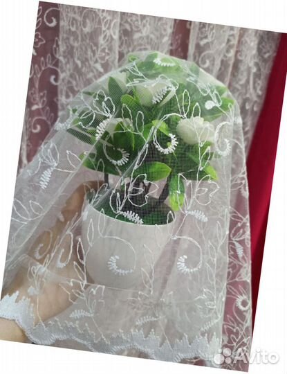 Тюль отрез новый