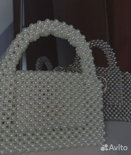 Сумки из акриловых бусин