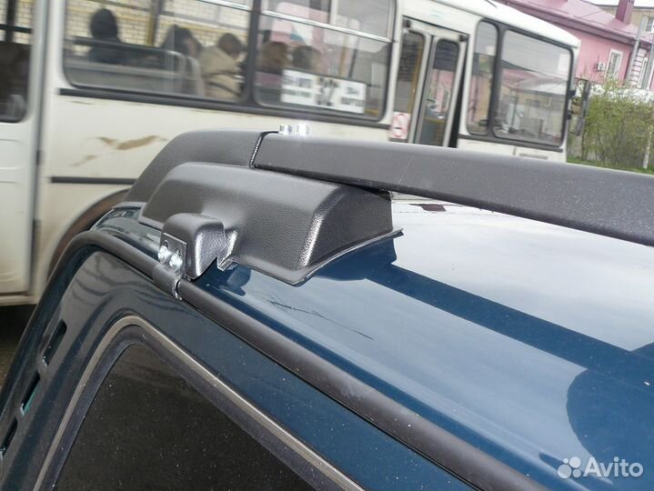 Рейлинги на крышу Нива с перекладинами, Черные