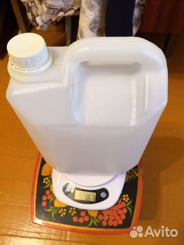 Канистра для воды 5 литров (пластмасса)