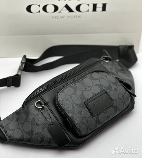 Поясная сумка мужская coach