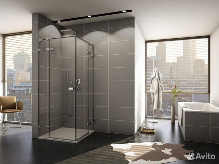 Ограждения для душа с прозрачным стеклом