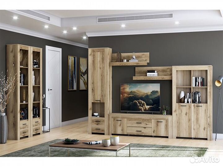 Тумба под тв малая Квадро црк.квд.31 дуб делано св