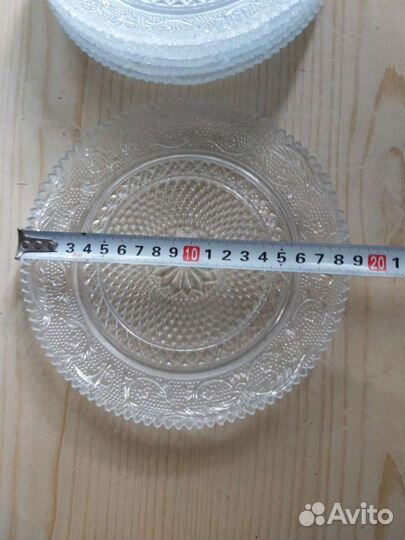 Набор тарелок стекло