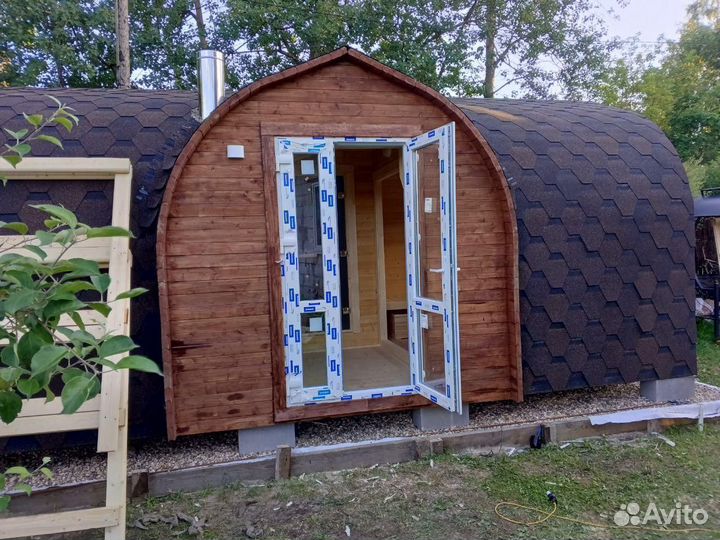 Баня бочка викинг 5 м (3 секции) Скопин