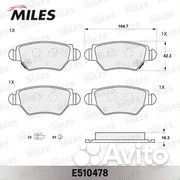 Колодки тормозные дисковые miles 2669500201