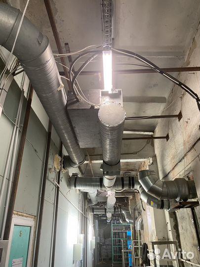 Монтаж промышленного кондиционера