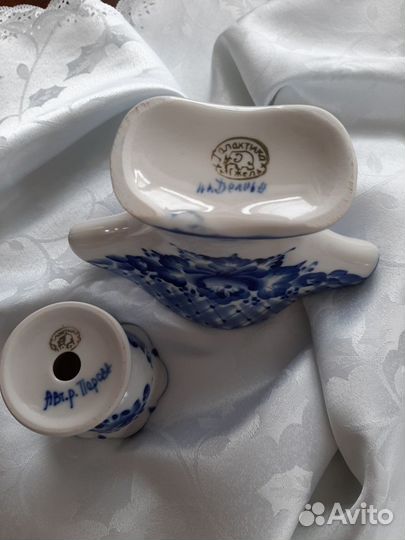 Фарфоровая посуда гжель