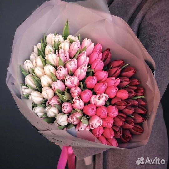 Букет из тюльпанов в Новосибирске