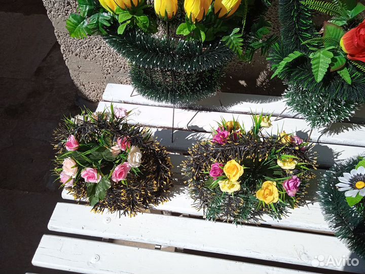 Ритуальные Венки, Корзины,полянки и другое