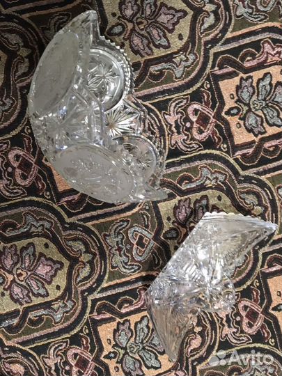 Хрустальная ваза ссср, винтаж пельменница