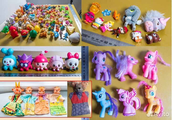 Мелкие игрушки фигурки животные одежда аксессуары