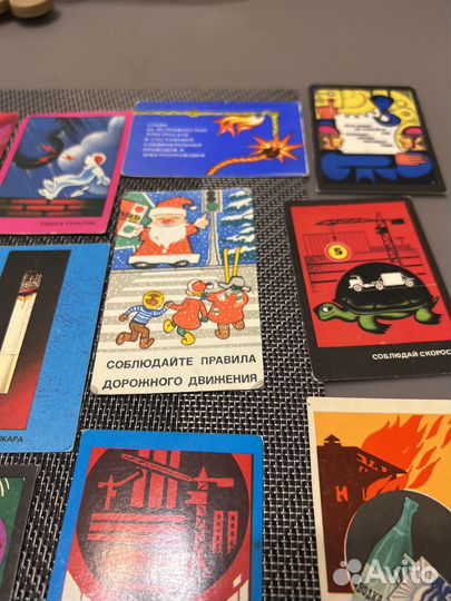 Календарики СССР правила безопасности 1973-1983