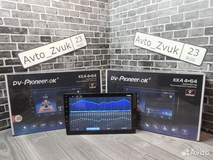 Магнитола Dv-Pioneer-Ok KK4 9 дюймов 4+64 Gb