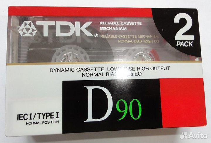 Аудиокассета TDK D90 Оригинал