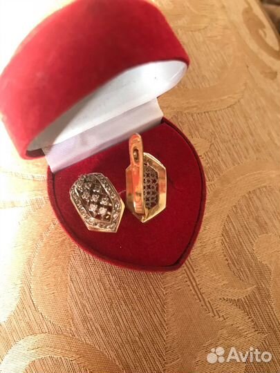 Серьги золото СССР