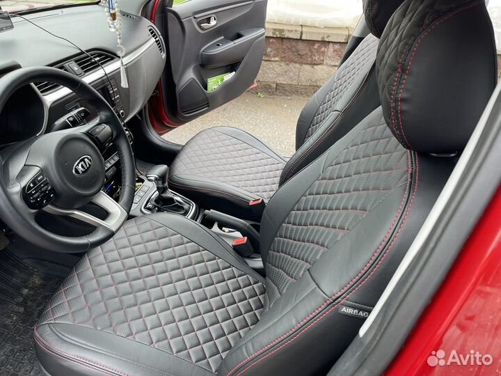 Авточехлы для Кио Рио 2017г + Установка