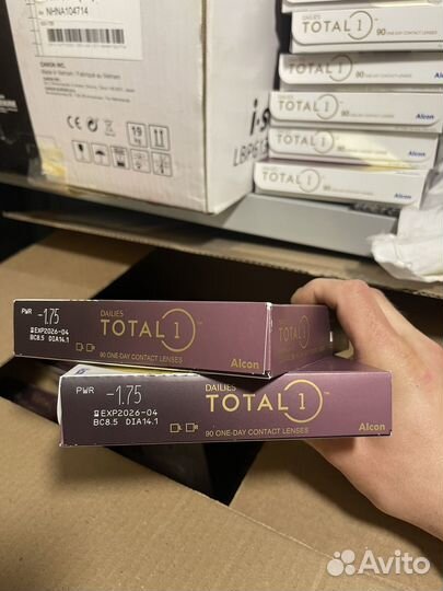 1 пачка линз контактных dailies total 1