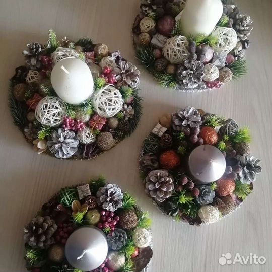 Красивая композиция со свечой